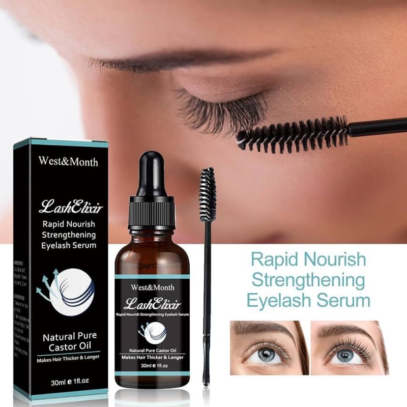 West and Month Lash Elixir Rapid Growth Strengthening Eyelash Serum in Kuwait - Dashe Beauty