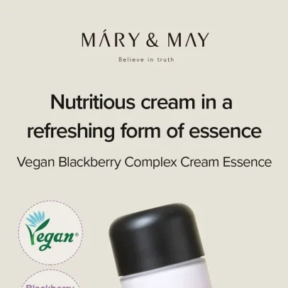 Mary & May Vegan Blackberry Complex Cream Essence 140ml in kuwait - Dashe Beauty