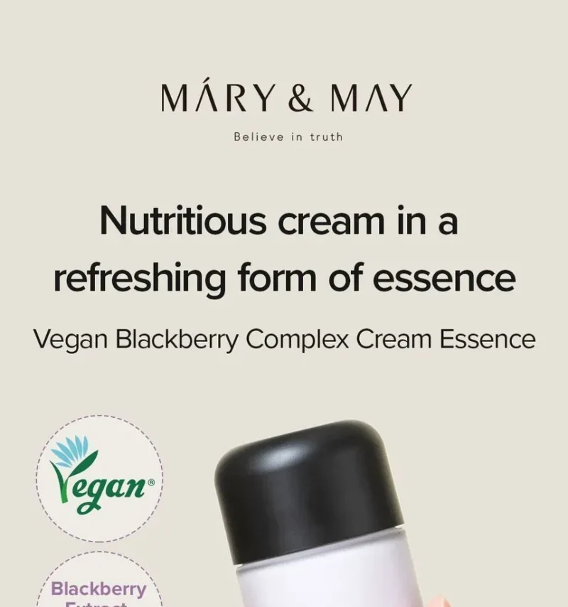 Mary & May Vegan Blackberry Complex Cream Essence 140ml in kuwait - Dashe Beauty