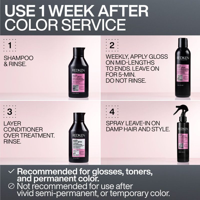 REDKEN Acidic Color Gloss Activated Glass Gloss Treatment in Kuwait - Dashe Beauty