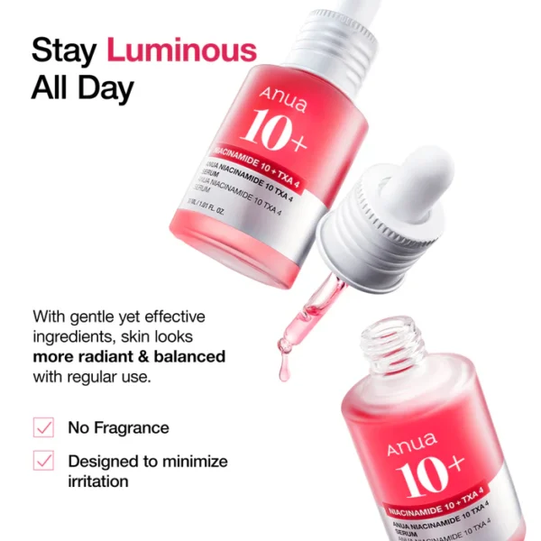 Anua Niacinamide 10+ TXA 4 Serum for Brightening and Dark Spots