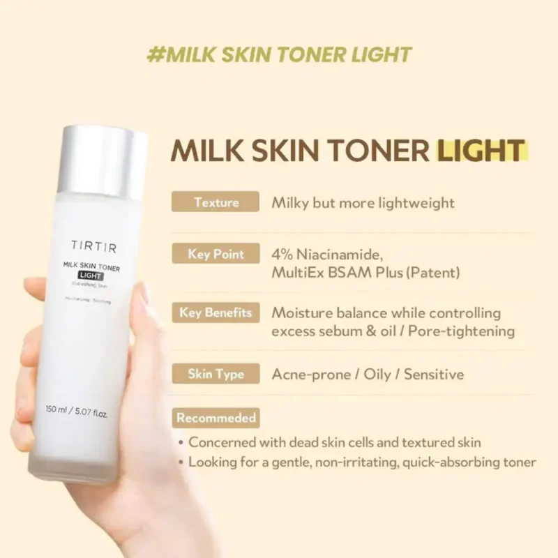 TirTir Milk Skin Toner Light with Rice Extract - Image 3