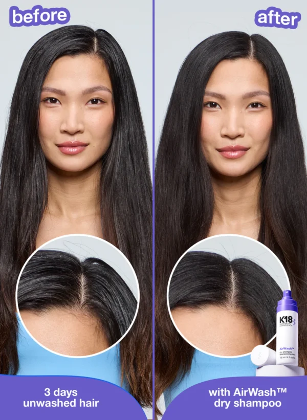 K18 AirWashâ„¢ dry shampoo