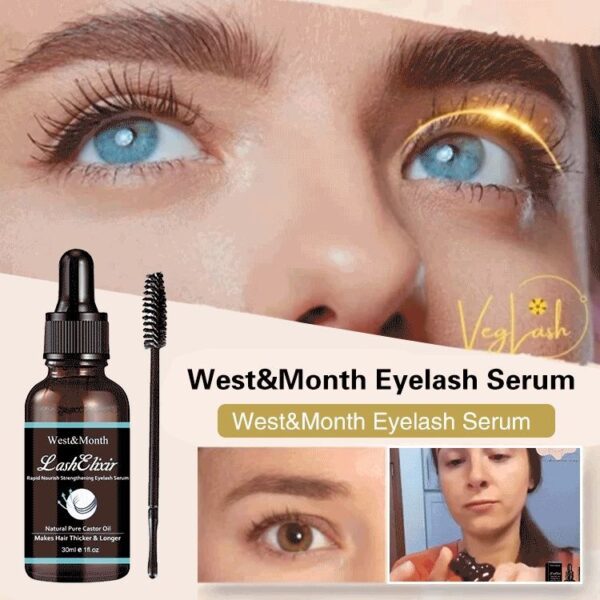West and Month Lash Elixir Rapid Growth Strengthening Eyelash Serum