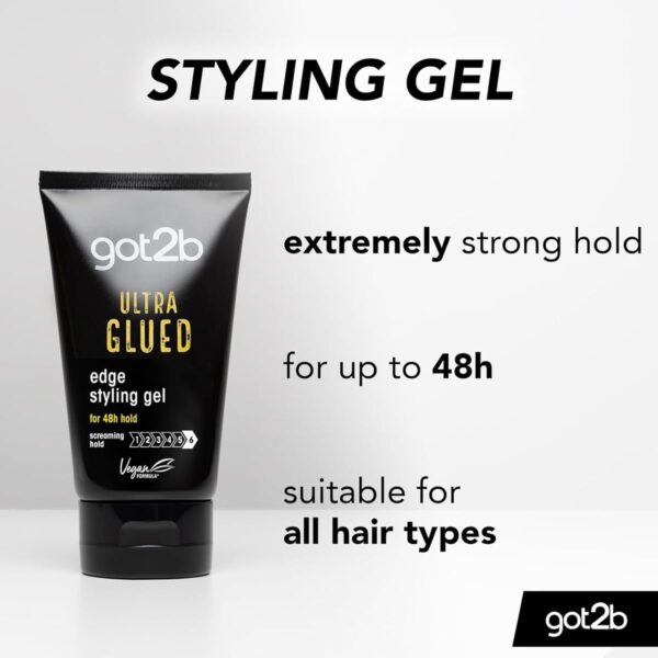 Schwarzkopf Got2b Ultra Glued edge styling gel