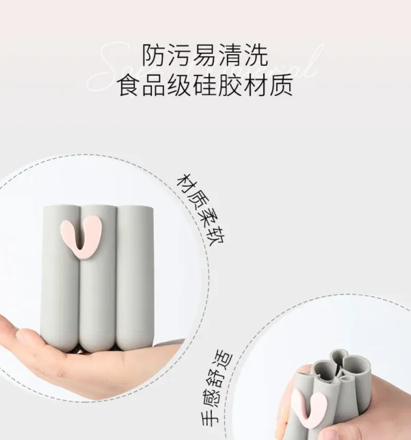 VEECCI - Silicone Makeup Brush Holder Grey