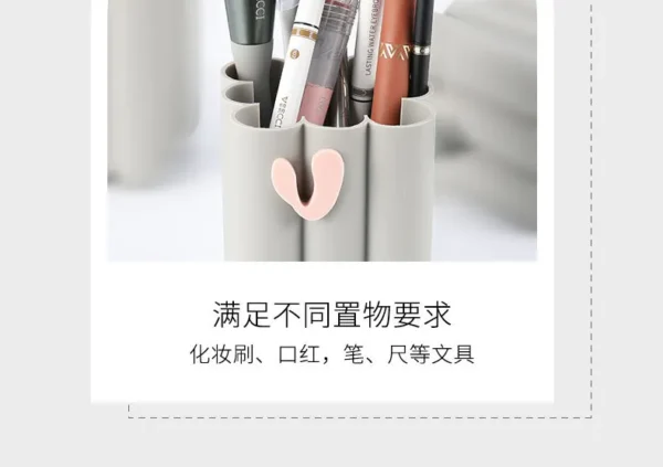 VEECCI - Silicone Makeup Brush Holder Grey